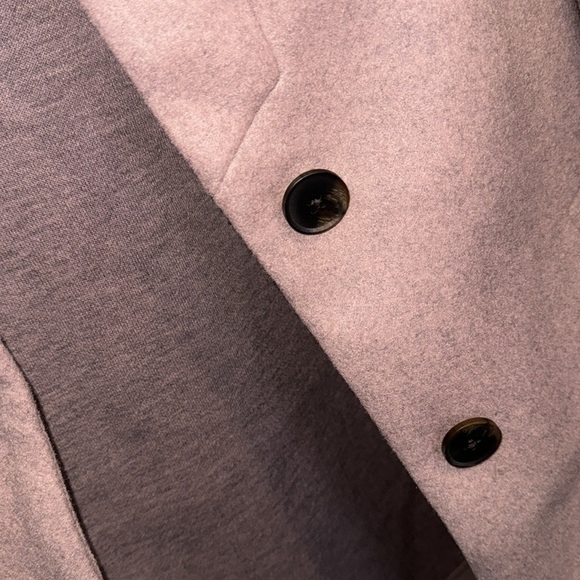 Old navy pink pea coat NEW pockets no tags heather pink gray small - Picture 5 of 5